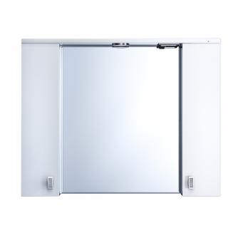 Шкаф-зеркало, 90 см, белый, Rise, IDDIS, RIS90W0i99