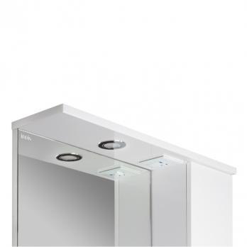 Шкаф-зеркало, 70 см, белый, Rise, IDDIS, RIS70W0i99