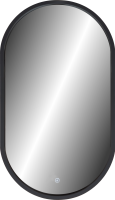 Зеркало Agava Prime Black Led 45 черный ЗЛП2199