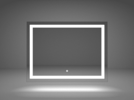 Зеркало с подсветкой Rimini LED 800x600, с сенсором и подогревом 2 кнопки ЗЛП167