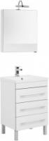Комплект мебели для ванной Aquanet Верона 58 белый (напольный 3 ящика)