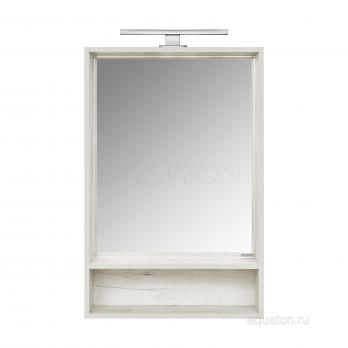 Зеркальный шкаф AQUATON Флай 60 белый, дуб крафт 1A237602FA860