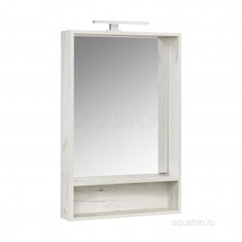 Зеркальный шкаф AQUATON Флай 60 белый, дуб крафт 1A237602FA860