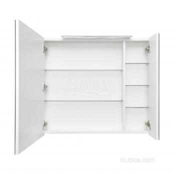 Зеркальный шкаф Roca Oleta 80 белый матовый, A857647501